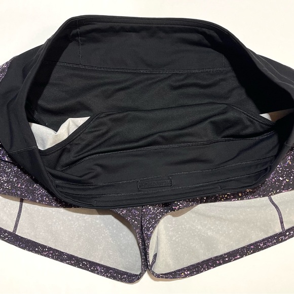 Lululemon Speed Up Running Athletic Shorts Crystalline Multi Black Size 10 - Picture 10 of 16